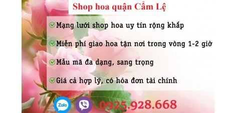 Shop hoa quận Cẩm Lệ - Đà Nẵng