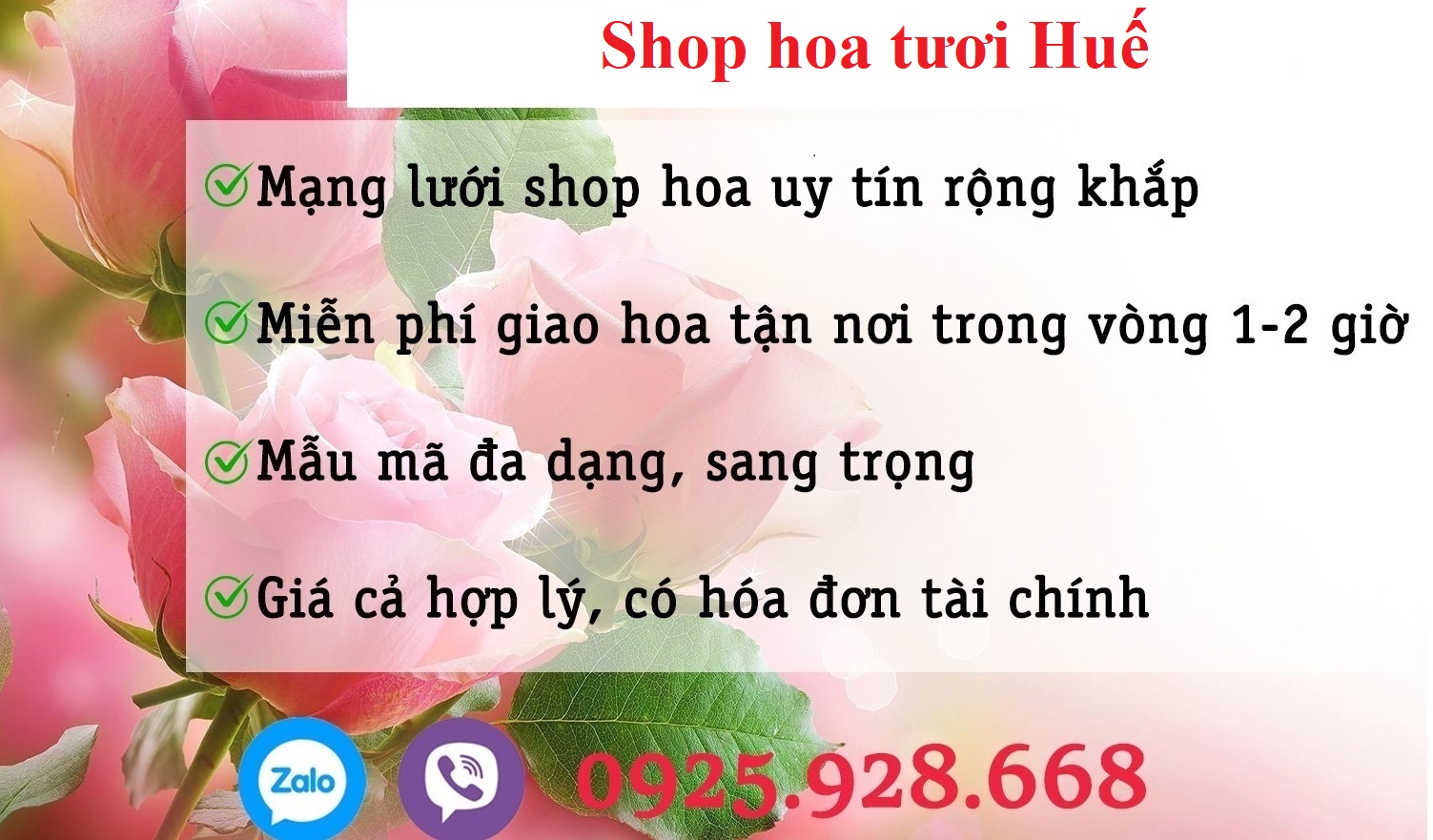 Shop hoa tại thành phố Huế